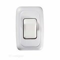 Overtime 1.62 x 1.25 in. Cut-Out SPST White Single Contoured Wall Switch, On & Off OV2111167